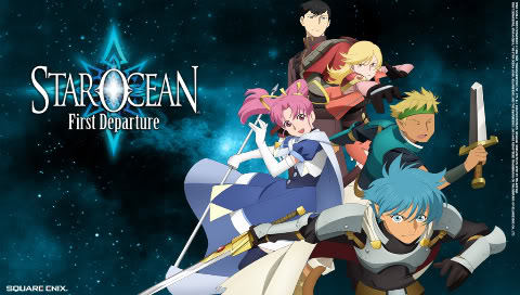 Star Ocean: First Departure title screen for PSP